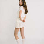 [releasing 12.09 12pm KST] Ribbon bouquet skirt - threetimes