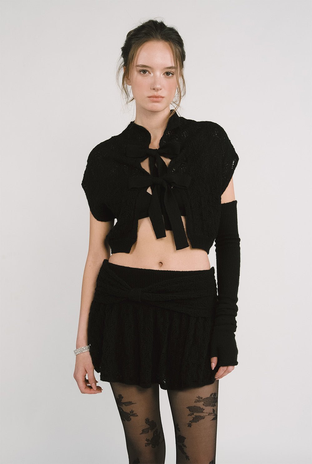 [releasing 12.09 12pm KST] Ribbon cape cardigan - threetimes