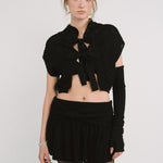 [releasing 12.09 12pm KST] Ribbon cape cardigan - threetimes