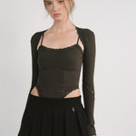 [releasing 12.09 12pm KST] Evelyn lace top - threetimes