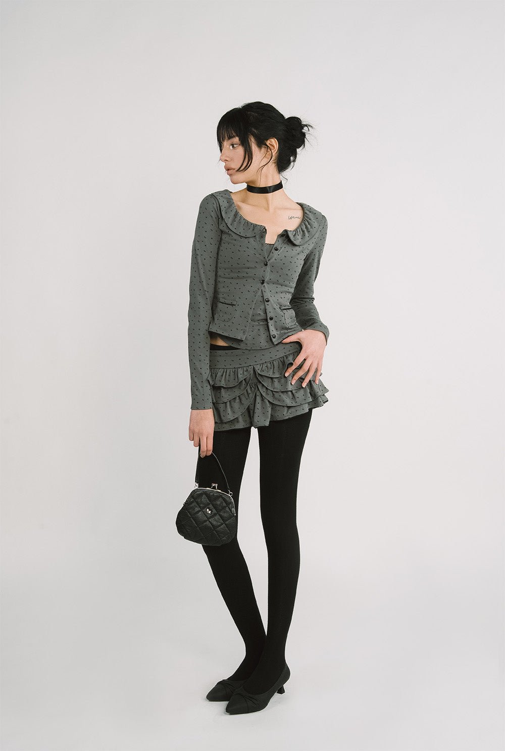 [releasing 12.09 12pm KST] Lolly picot skirt - threetimes