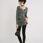 [releasing 12.09 12pm KST] Lolly picot skirt - threetimes