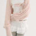 [releasing 10.30 12pm KST] Creamy knit bolero - threetimes