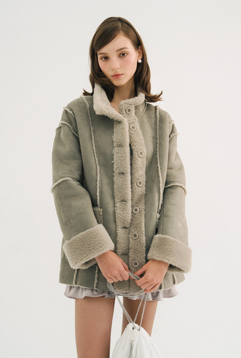 [releasing 10.30 12pm KST] Angelic fur jacket - threetimes