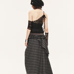 [releasing 09.18 12pm KST] Tartan soup skirt - threetimes