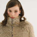 [releasing 10.30 12pm KST] Brownie zip - up fur jacket - threetimes
