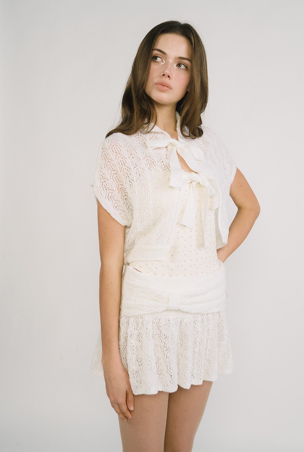 [releasing 12.09 12pm KST] Ribbon bouquet skirt - threetimes