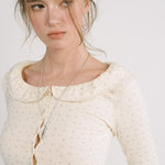 [releasing 12.09 12pm KST] Lolly picot cardigan - threetimes