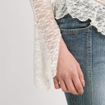 [releasing 12.09 12pm KST] Lace drape top - threetimes