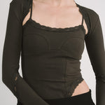 [releasing 12.09 12pm KST] Evelyn lace top - threetimes