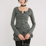 [releasing 12.09 12pm KST] Lolly picot cardigan - threetimes