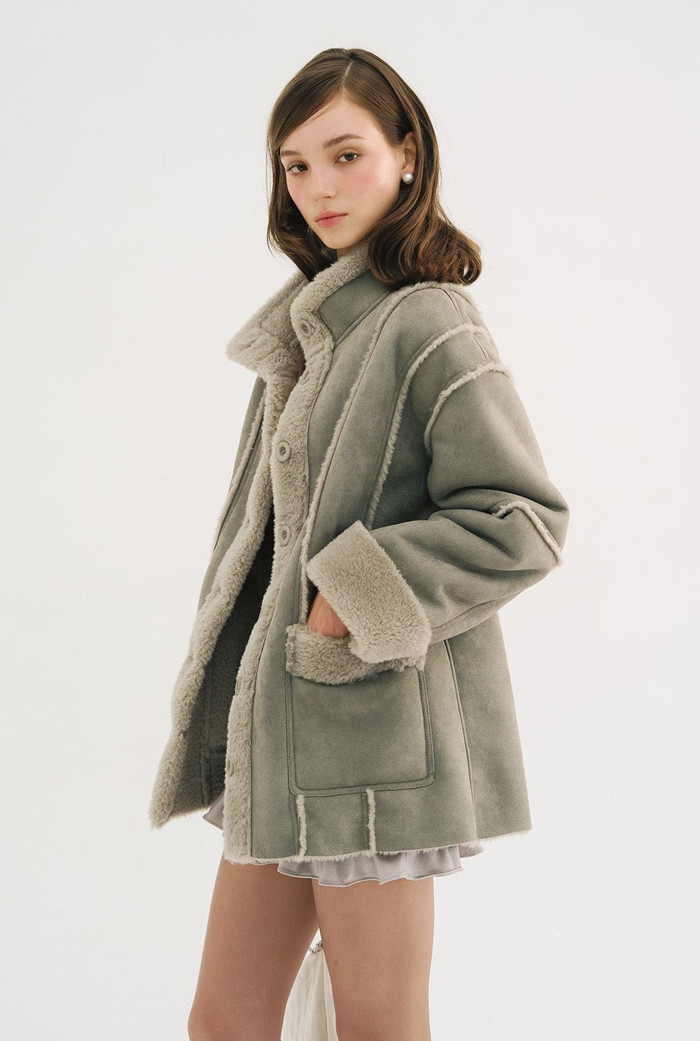 [releasing 10.30 12pm KST] Angelic fur jacket - threetimes