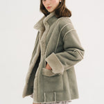 [releasing 10.30 12pm KST] Angelic fur jacket - threetimes