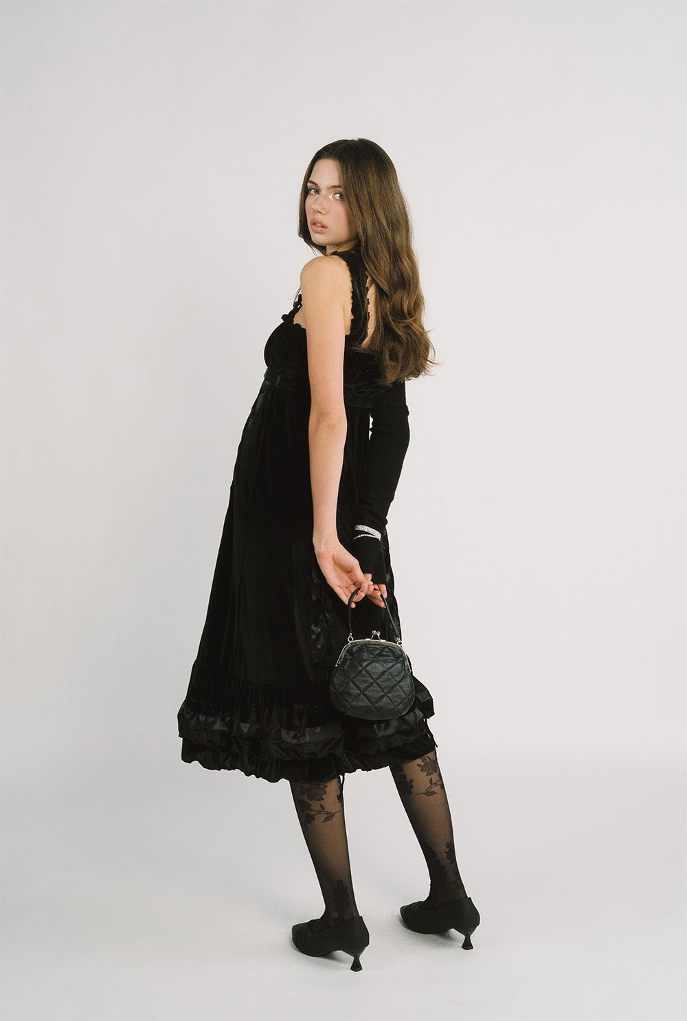 [releasing 12.09 12pm KST] Agatha velvet dress - threetimes