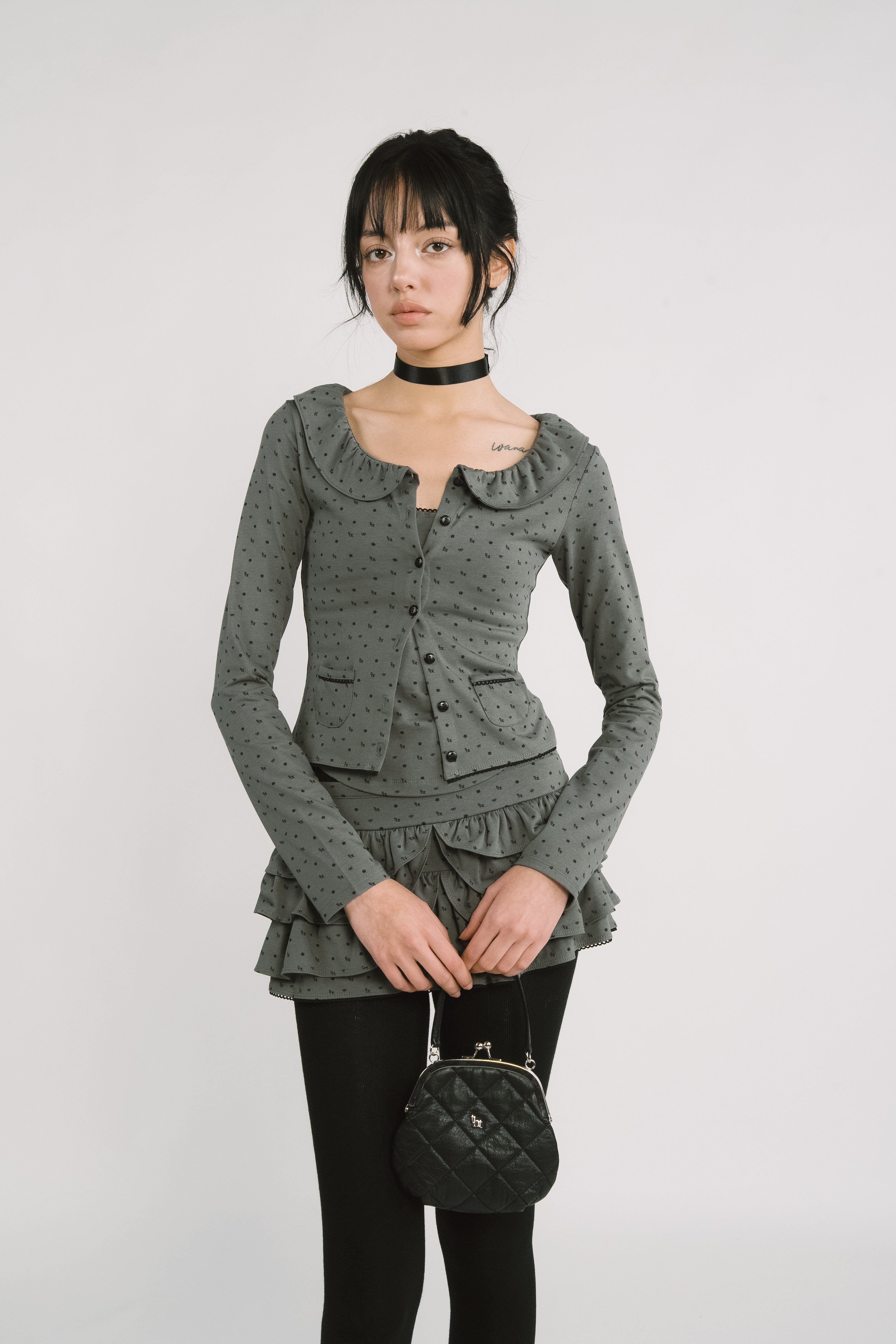 [releasing 12.09 12pm KST] Lolly picot skirt - threetimes