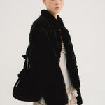 [releasing 10.30 12pm KST] Ribbon tie fur jacket - threetimes