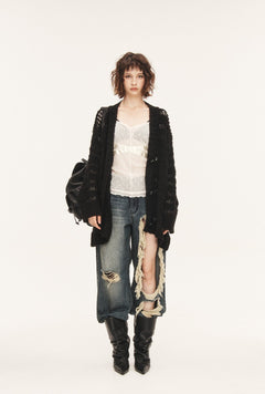 [releasing 09.18 12pm KST] Ribbon tab jeans - threetimes