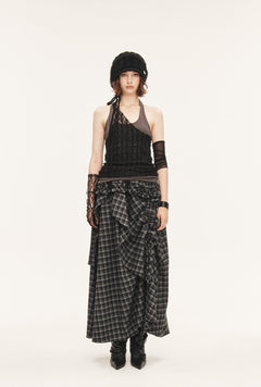 [releasing 09.18 12pm KST] Tartan soup skirt - threetimes