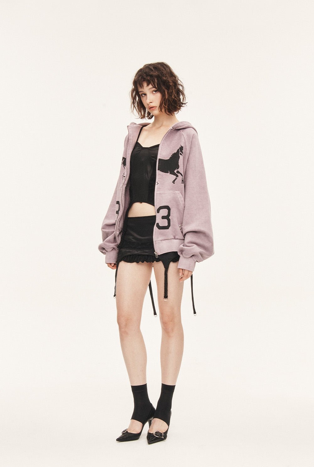 [releasing 09.18 12pm KST] Lace garter skirt - threetimes