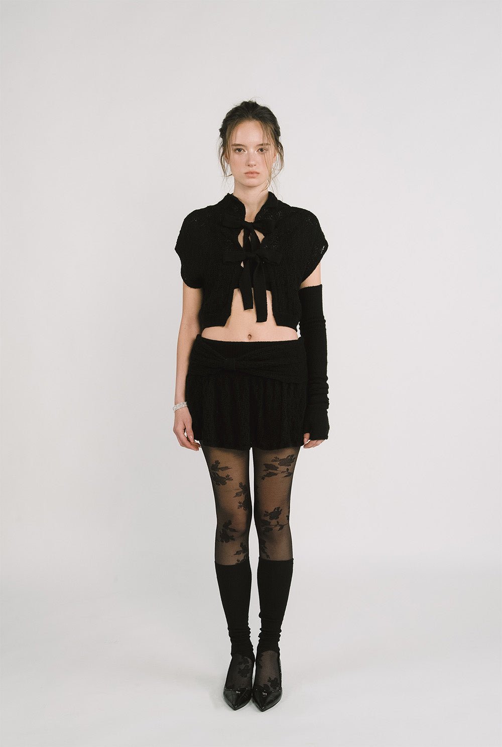 [releasing 12.09 12pm KST] Ribbon cape cardigan - threetimes