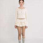 [releasing 12.09 12pm KST] Lolly picot skirt - threetimes