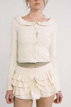 [releasing 12.09 12pm KST] Lolly picot cardigan - threetimes