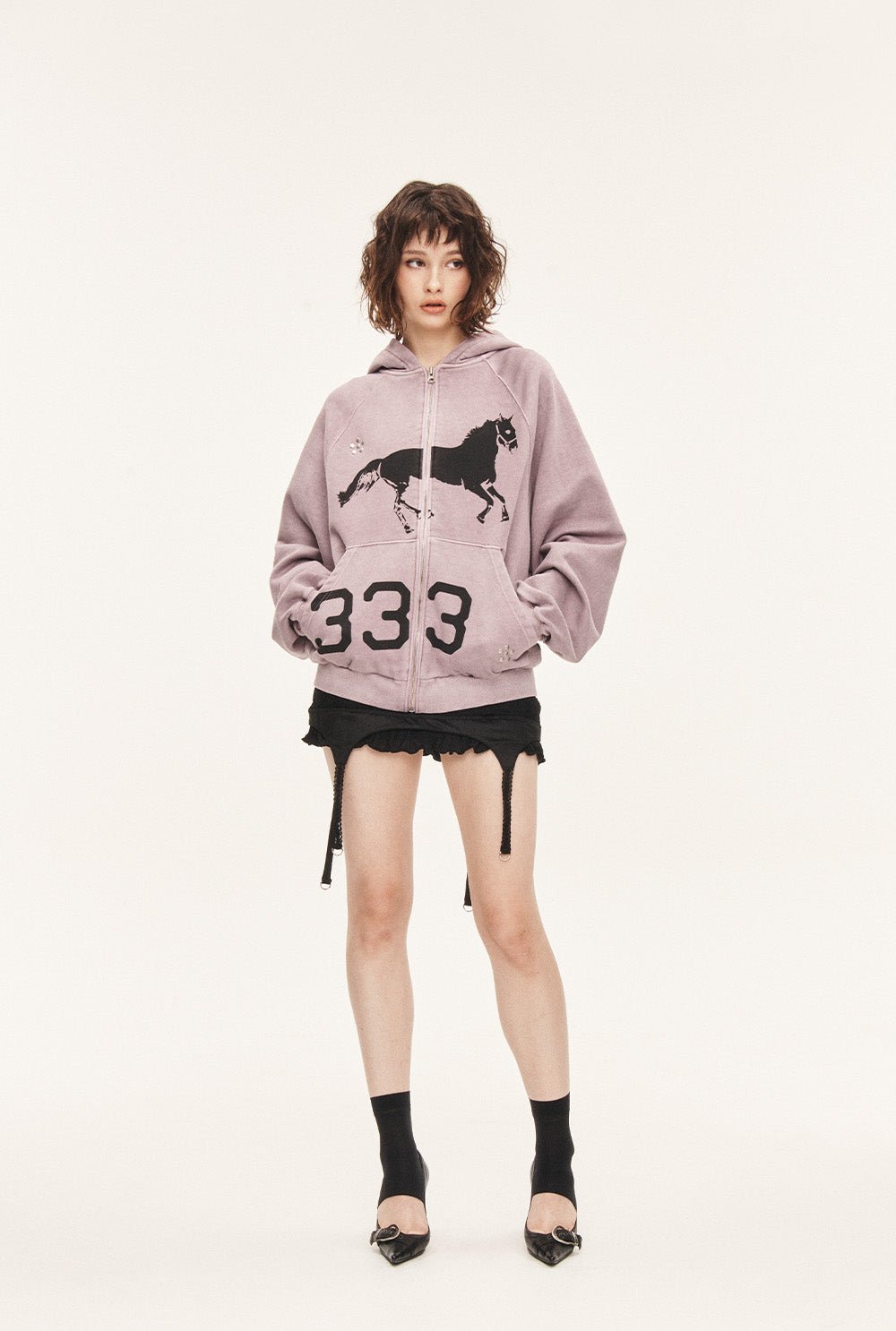 [releasing 09.18 12pm KST] Midnight stud hoodie - threetimes