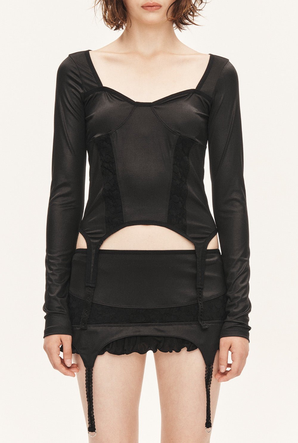 [releasing 09.18 12pm KST] Lace garter top - threetimes