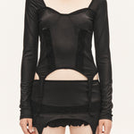 [releasing 09.18 12pm KST] Lace garter top - threetimes