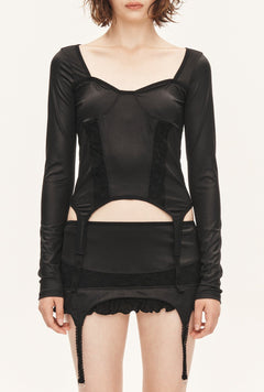 [releasing 09.18 12pm KST] Lace garter top - threetimes