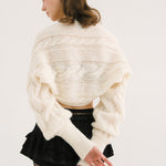 [releasing 10.30 12pm KST] Creamy knit bolero - threetimes