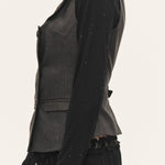 [releasing 09.30 12pm KST] Muse stripe vest - threetimes