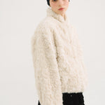 [releasing 10.30 12pm KST] Ribbon tie fur jacket - threetimes