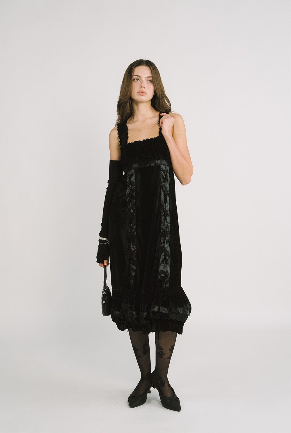 [releasing 12.09 12pm KST] Agatha velvet dress - threetimes