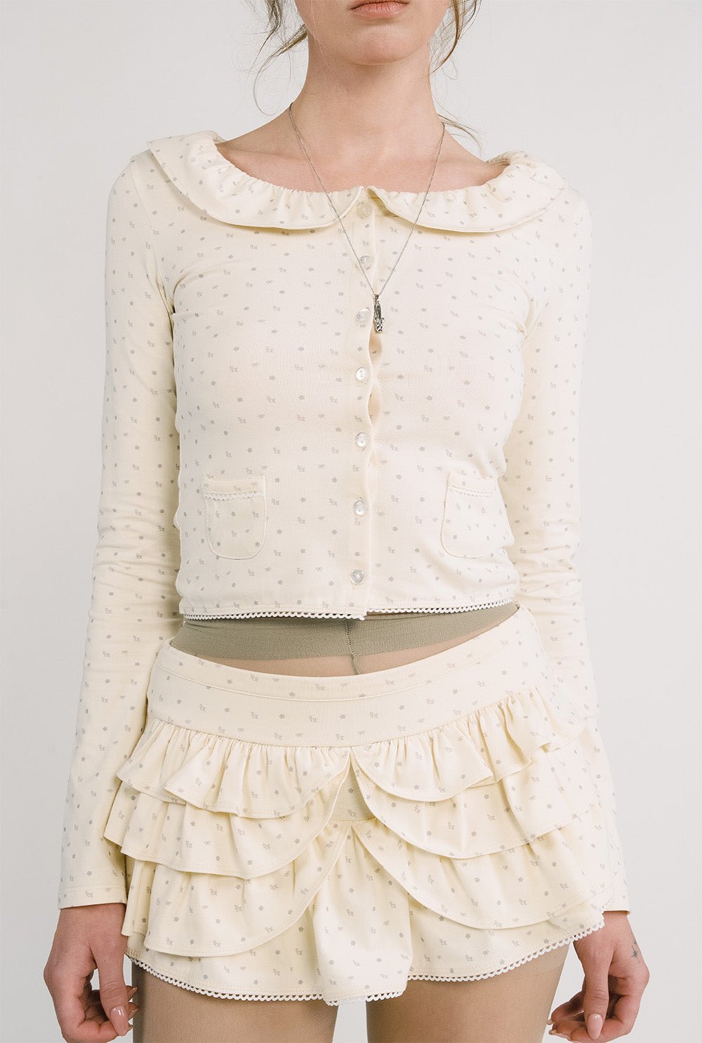 [releasing 12.09 12pm KST] Lolly picot skirt - threetimes