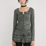 [releasing 12.09 12pm KST] Lolly picot cardigan - threetimes