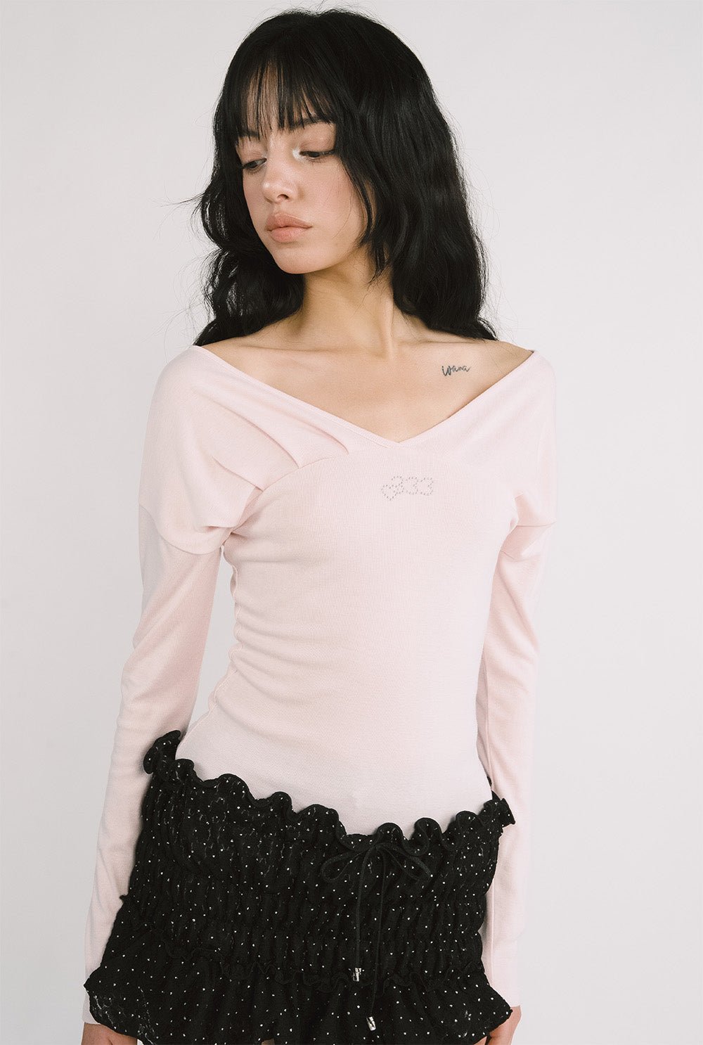 [releasing 12.09 12pm KST] Rose jewel top - threetimes