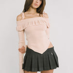 [releasing 12.09 12pm KST] Loew pleats skirt - threetimes