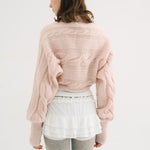 [releasing 10.30 12pm KST] Creamy knit bolero - threetimes