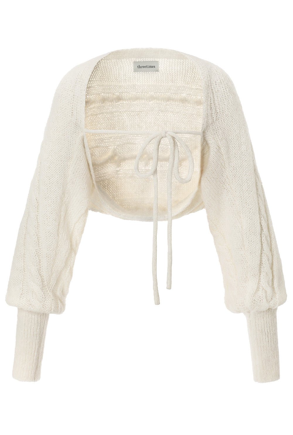 [releasing 10.30 12pm KST] Creamy knit bolero - threetimes