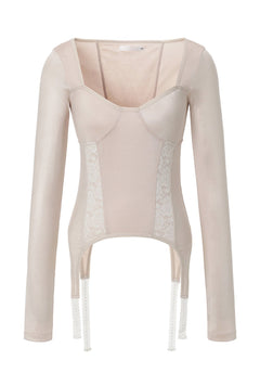 [releasing 09.18 12pm KST] Lace garter top - threetimes