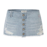 Pink crush denim skirt - threetimes
