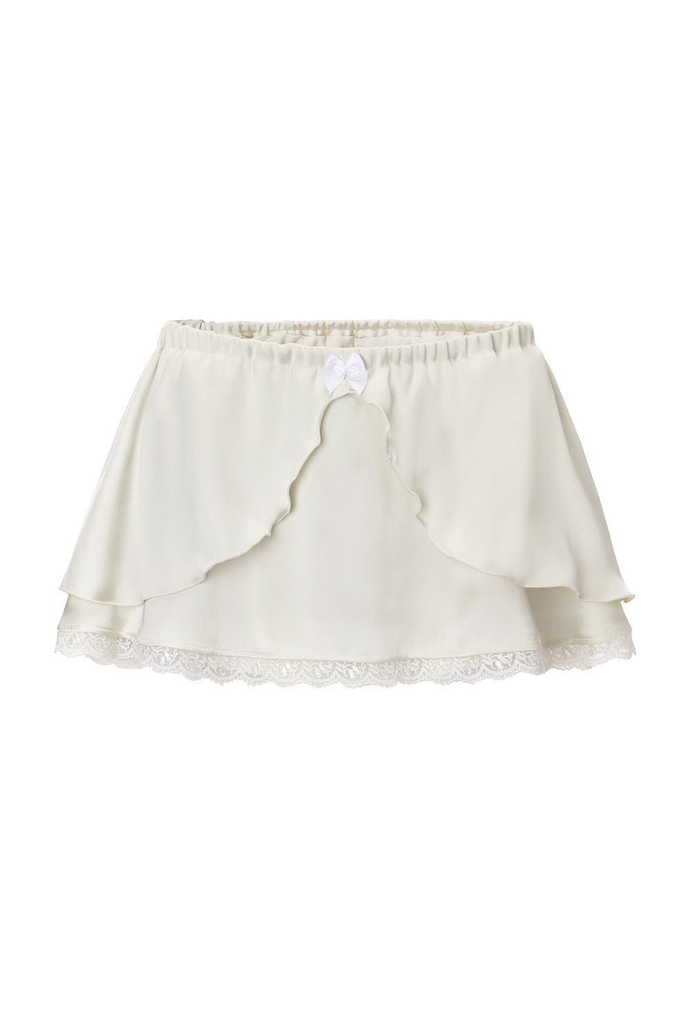 Milky ribbon skirt - threetimes