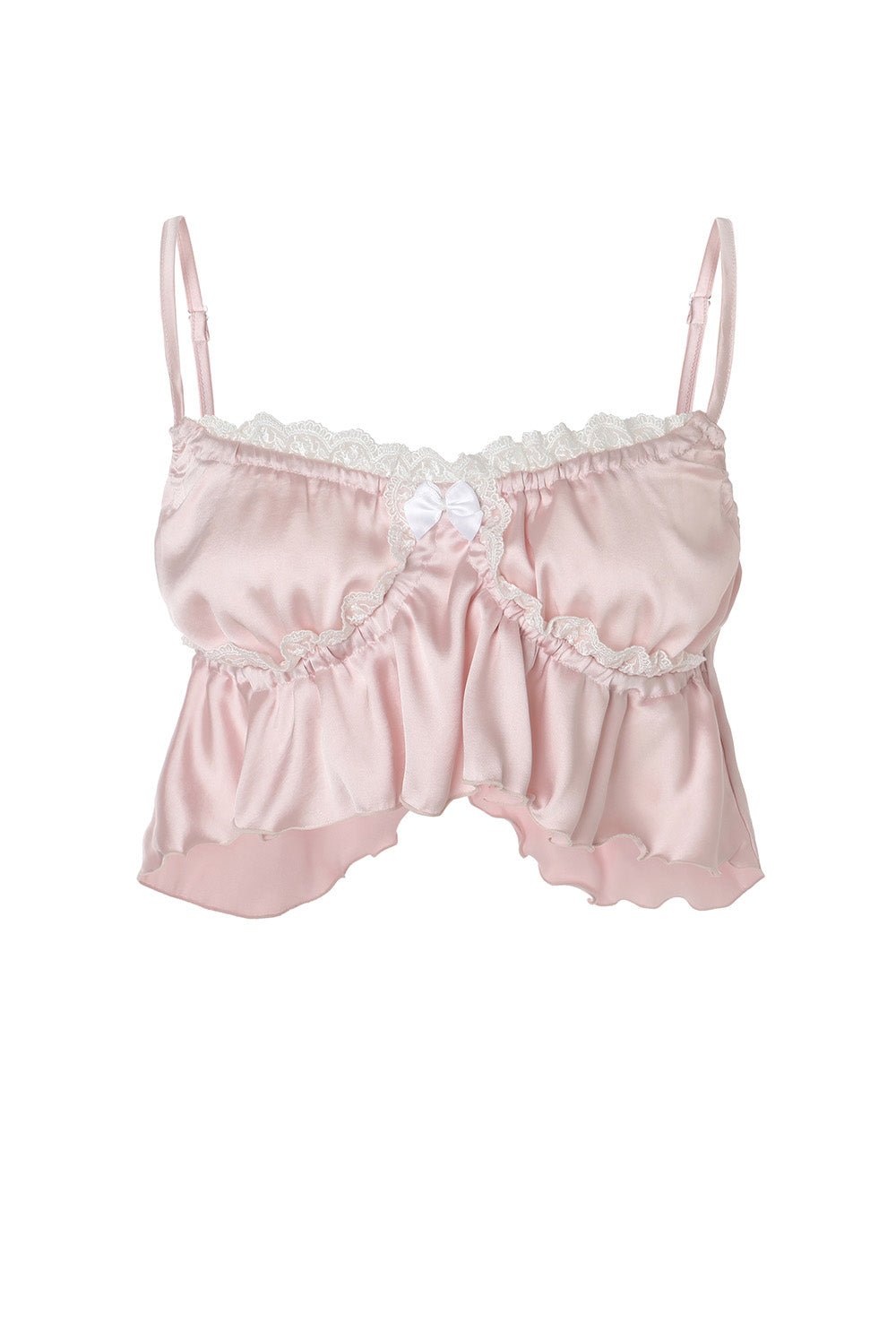 Milky ribbon top - threetimes