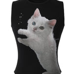 Meow tank top - threetimes