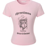 [releasing 07.15 12pm KST] Grace lettering tee - threetimes
