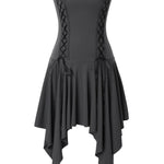 Stretch lace up dress - threetimes