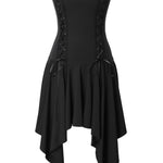 Stretch lace up dress - threetimes