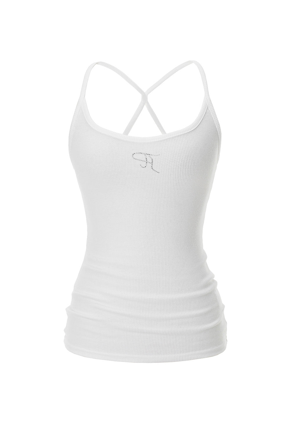 Jewel cross back tank top - threetimes