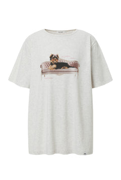 [releasing 02.24 12pm KST] Ribbon yorkie tee - threetimes